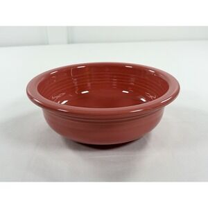 Vintage Fiesta Flamingo Pink 8.5" Large Serving Vegetable Bowl HLC Retired USA